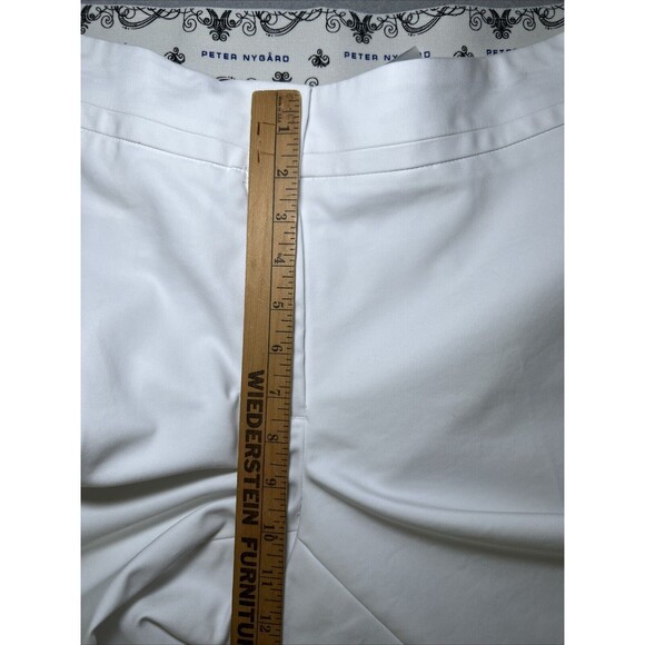 Peter Nygard Cropped Pants Women's 22W White Slim Fit Stretch - Picture 7 of 8